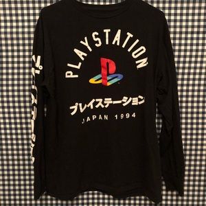 Long Sleeve Shirt PlayStation Logo Gamer Fashion